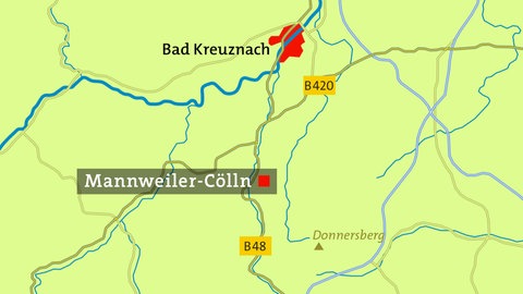 Karte Mannweiler-Cölln
