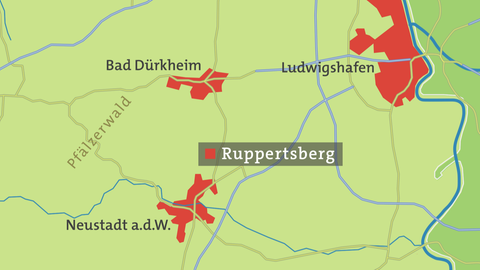 Ruppertsberg Karte
