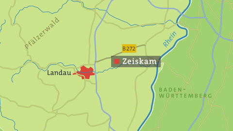 Zeiskam Karte