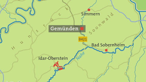 Hierzuland Gemünden Karte
