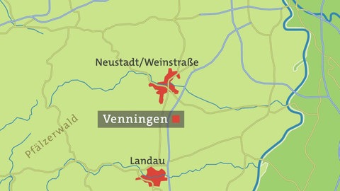 Venningen - Karte
