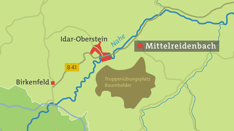 Hierzuland Mittelreidenbach Karte
