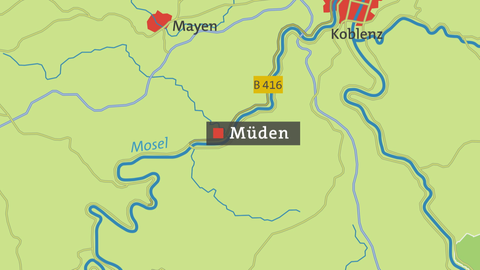 Müden Karte