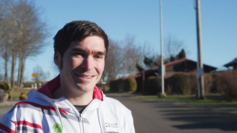 Auch Marijan Griebel trainierte auf der Strecke zwischen Reichenbach und Kronweiler. Er gehört zu den besten Rallyefahrern in Deutschland.