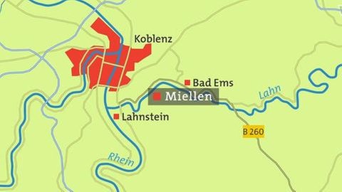 Karte von Miellen