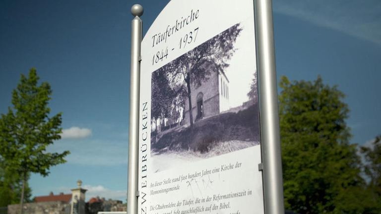 Schild mit Geschichte
