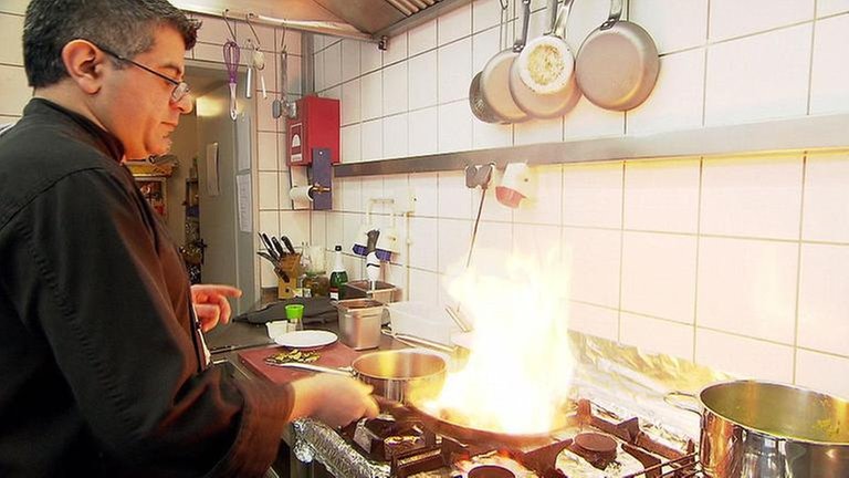 In der Küche geht's heiß her