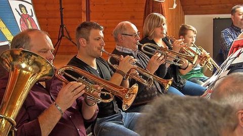Musiker vom Blasorchester Rheinhöhe