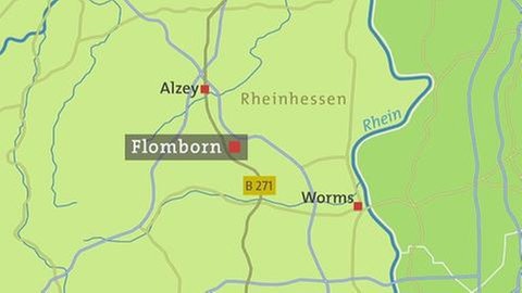 Karte von Flomborn