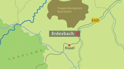 Erdesbach - Karte