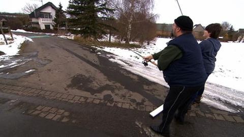 Trockenangeln in der Hohl