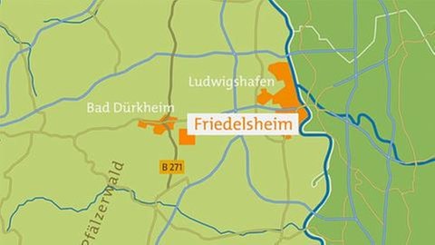 Friedelsheim Karte
