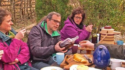 Gemeinsames Genießen im Kampwies