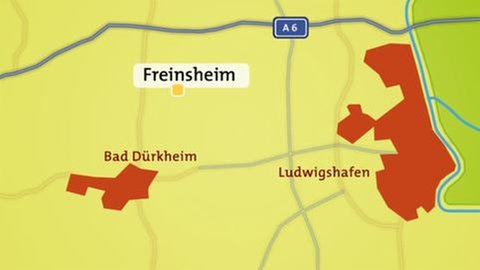 Karte Freinsheim