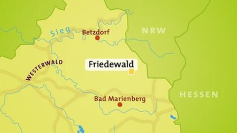 Karte Friedewald