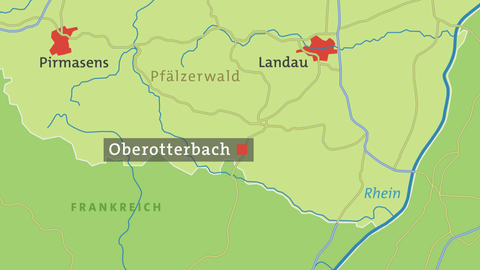 Oberotterbach Karte
