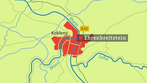Ehrenbreitstein Karte