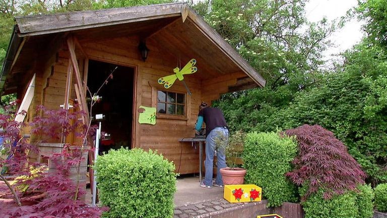 Würzweiler Gartenhaus als Werkstatt