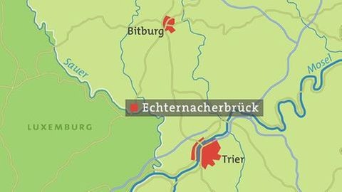 Karte von Echternacherbrück