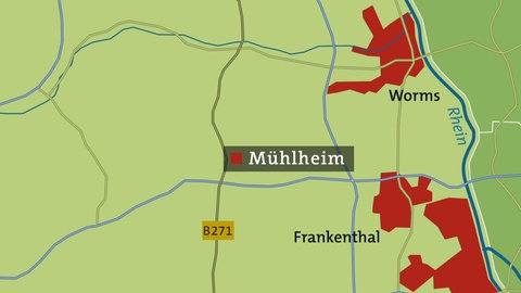 Die Karte von Mühlheim