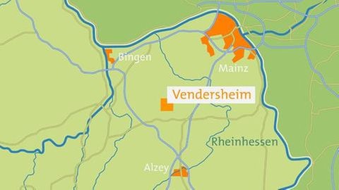 Karte von Vendersheim