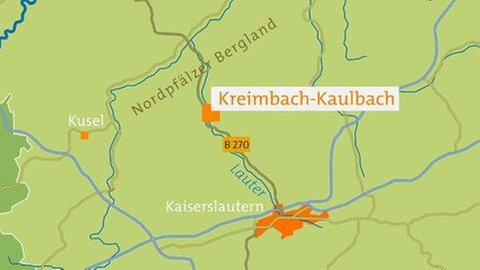 Karte von Kreimbach-Kaulbach