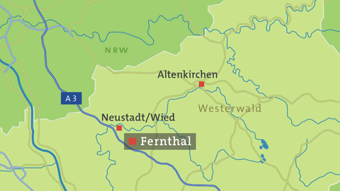 Hierzuland Fernthal, Kartenansicht