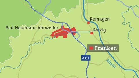 Hierzuland Franken, Kartenansicht