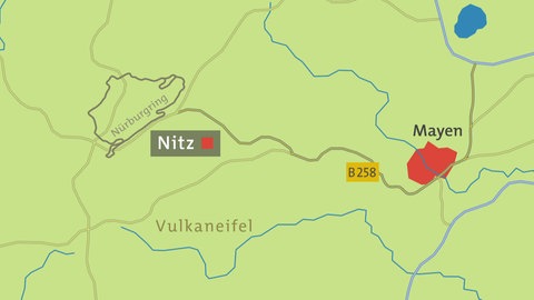 Hierzuland Nitz, Kartenansicht