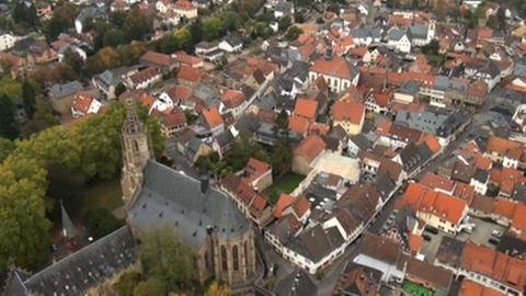 Blick auf die Altstadt von Meisenheim