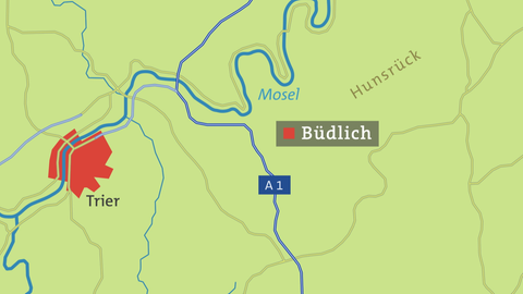 Büdlich Karte