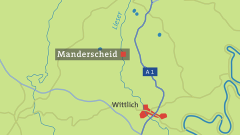 Karte von Manderscheid