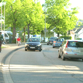 Die Hauptstraße in Melsbach