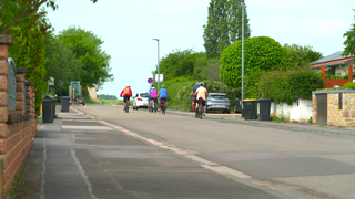 Die Sprendlinger Straße in Ober-Hilbersheim