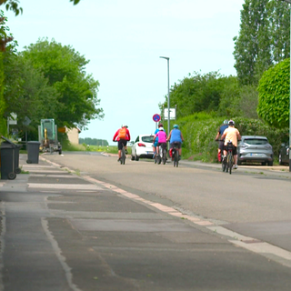 Die Sprendlinger Straße in Ober-Hilbersheim
