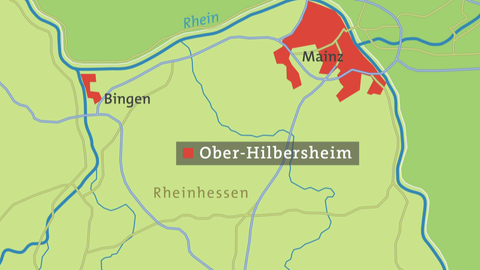 Karte von Ober-Hilbersheim