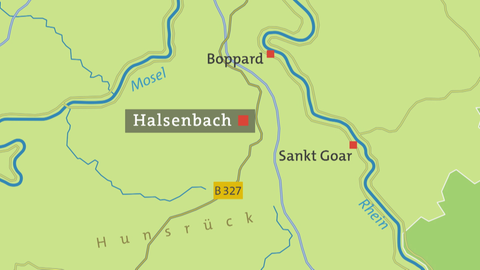 Karte von Halsenbach