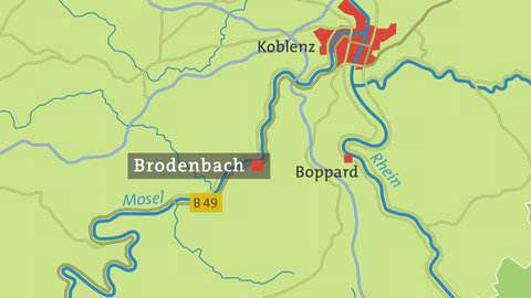 Karte von Brodenbach