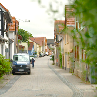 Die Sulzheimer Straße in Bechtolsheim