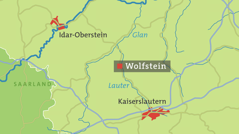 Karte von Wolfstein