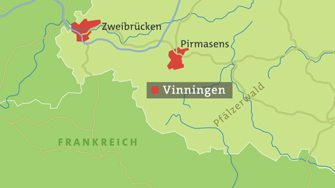 Karte von Vinningen