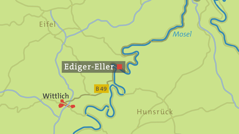 Karte von Ediger-Eller