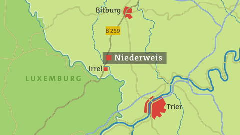 Karte von Niederweis
