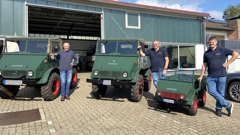 Gerhard Kuntz, sein Sohn Jürgen und Enkel Maximilian