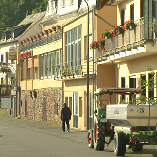 Die Moselstraße in Briedel