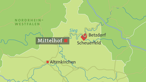 Die Karte von Mittelhof