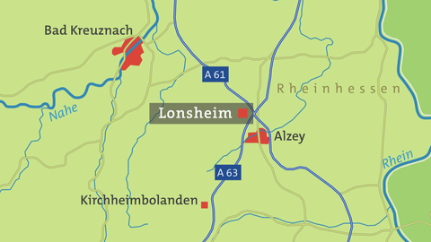 Die Karte von Lonsheim