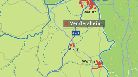 Karte von Vendersheim