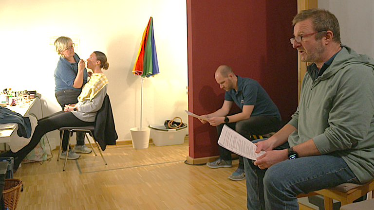 Schauspieler der Theatergruppe „Die Hare“