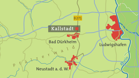 Karte von Kallstadt